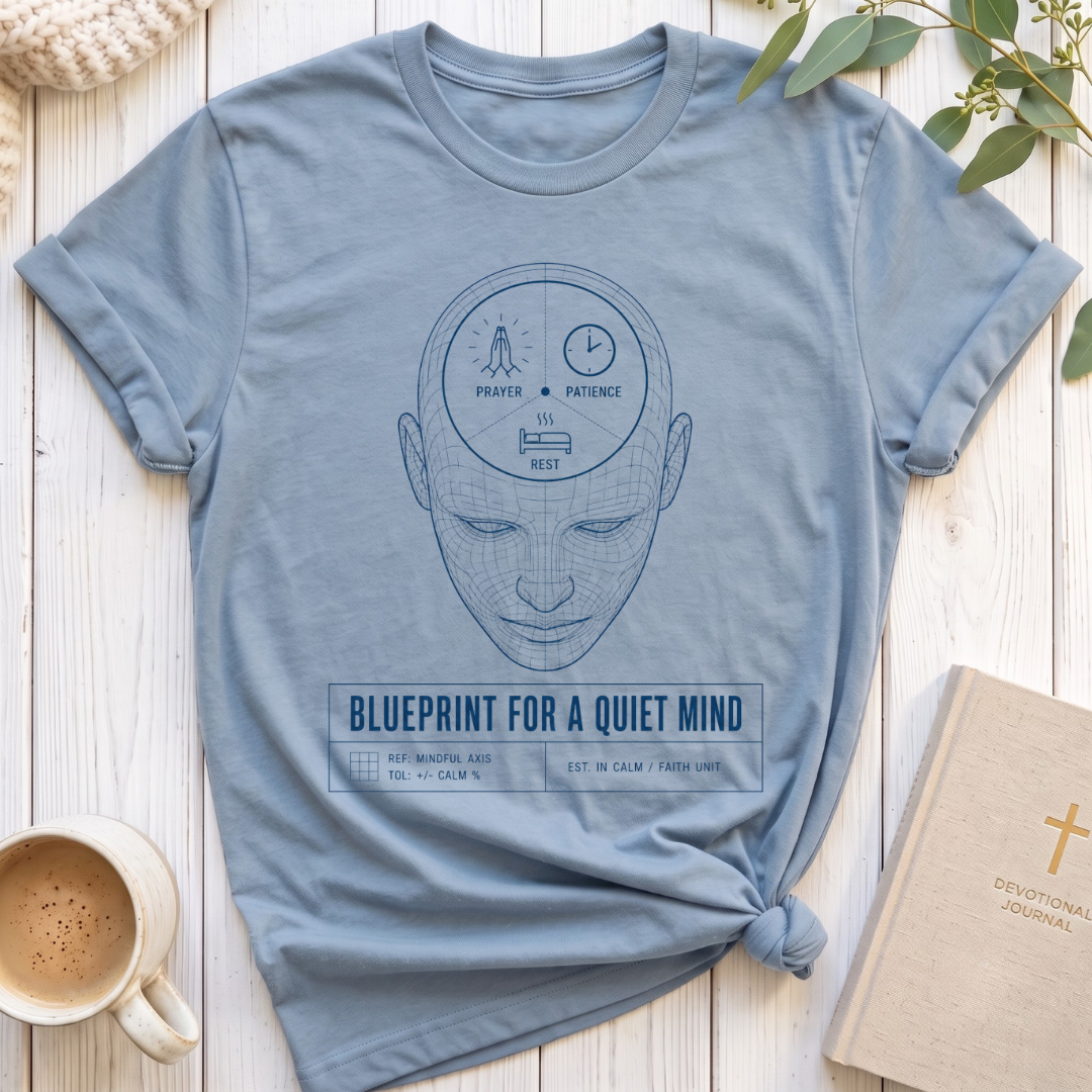 Blue Print for a Quiet Mind T-Shirt