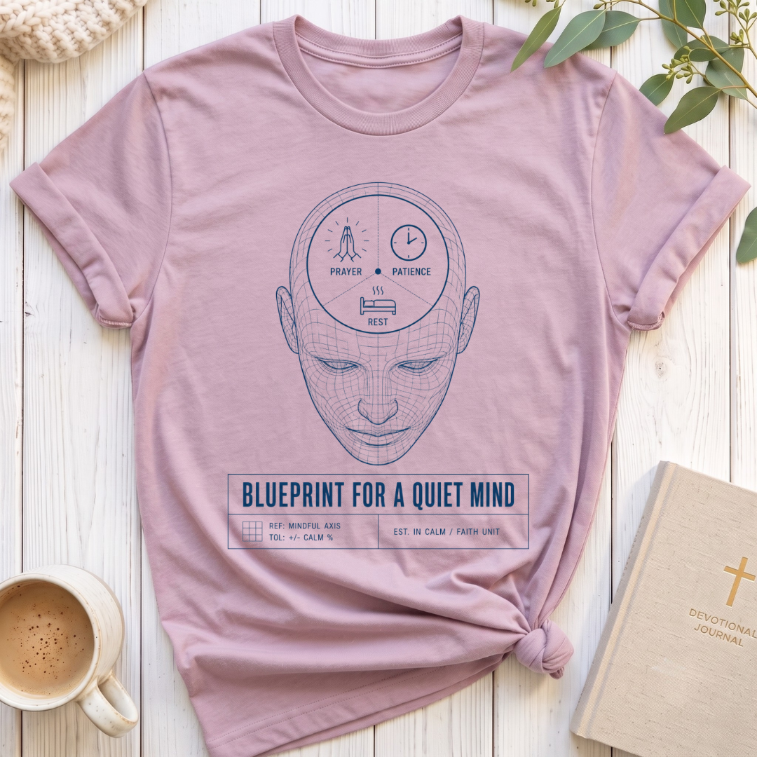 Blue Print for a Quiet Mind T-Shirt