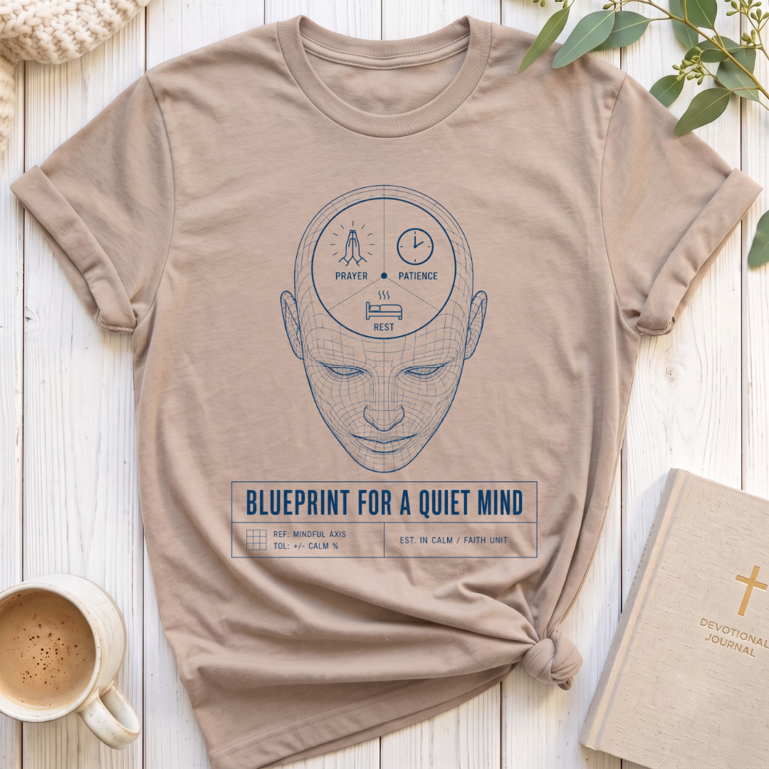 Blue Print for a Quiet Mind T-Shirt