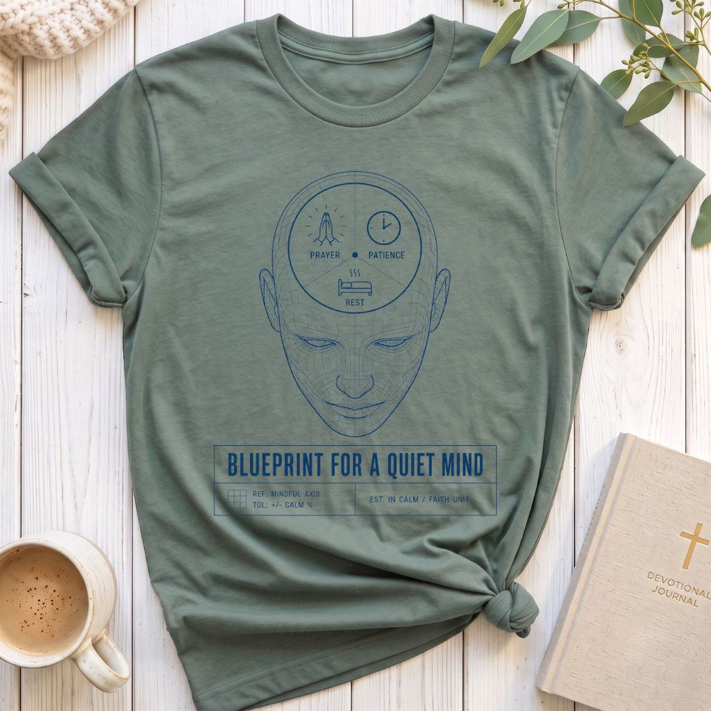 Blue Print for a Quiet Mind T-Shirt