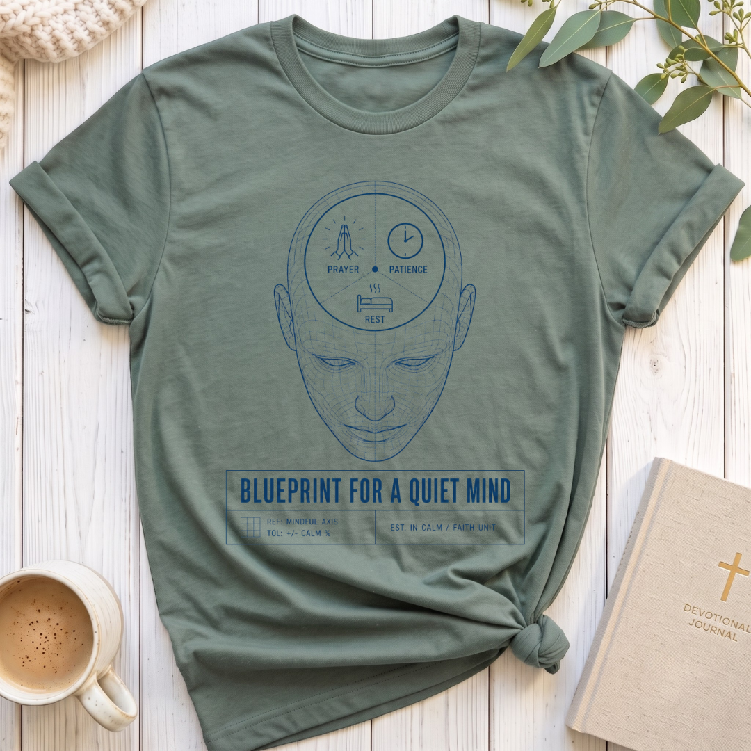 Blue Print for a Quiet Mind T-Shirt