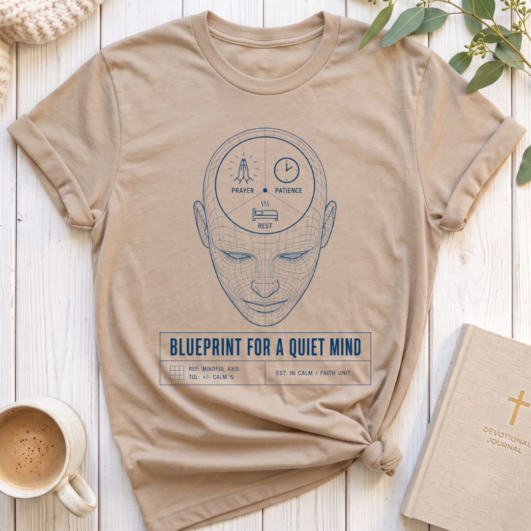 Blue Print for a Quiet Mind T-Shirt